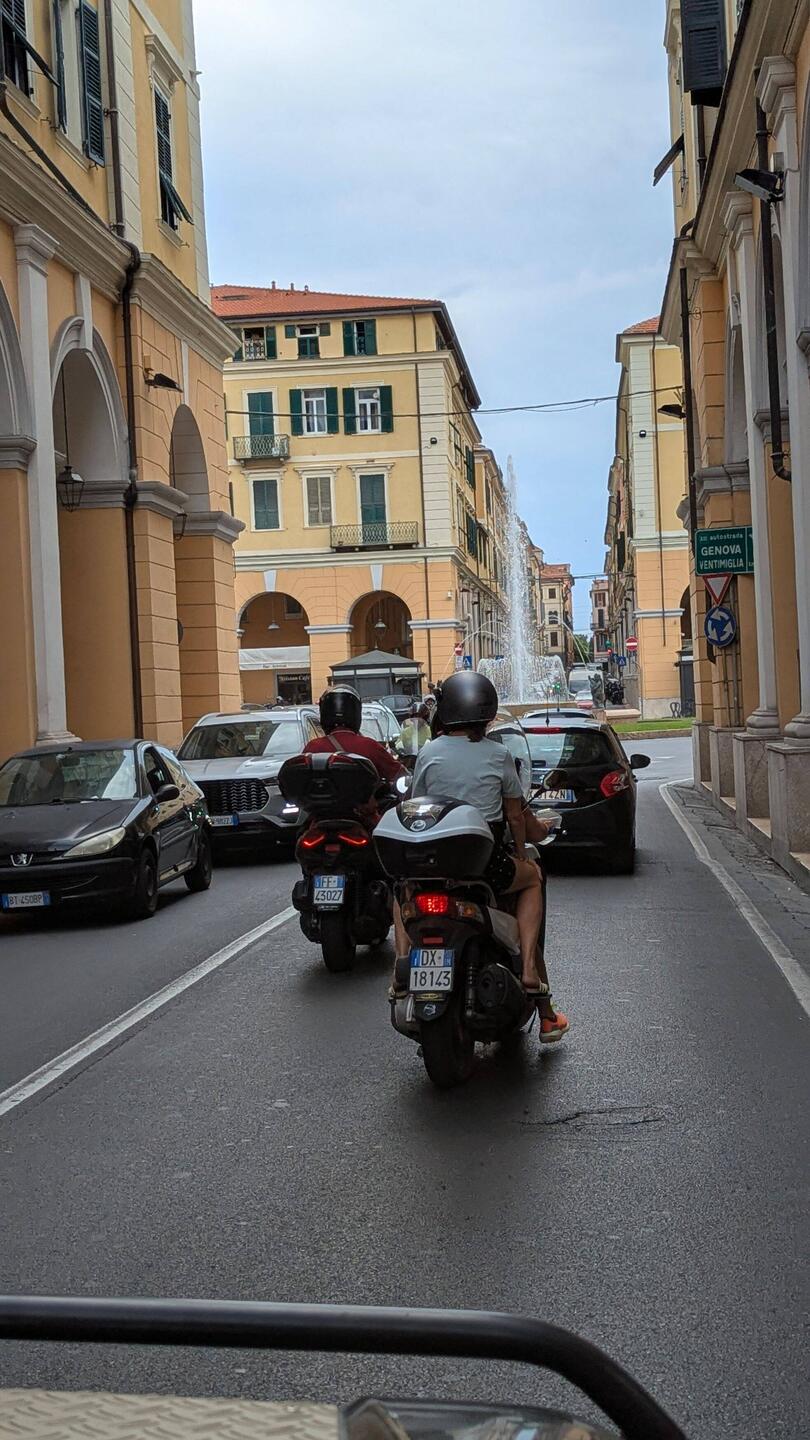 Stau in Imperia