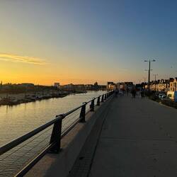 River leading into the channel