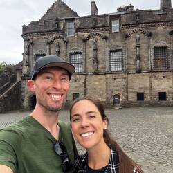 In one of Stirling Castle's courtyards