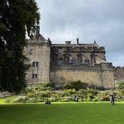 Inside the castle's first courtyard