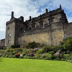 A view of the castle from the interior courtyard