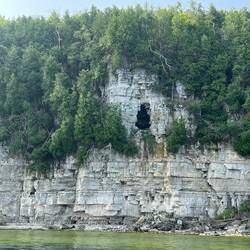 Looks like a cave in Ellison Bluff