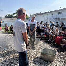 Ah, the cooked fish on it's way to serving.