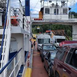 Fährfahrt über den Kootenai Lake