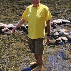 Füße baden im Kootenai River