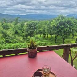 Coffee before the road - with a view
