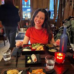 Il y avait tellement à manger qu'on est sorties les dernières du resto le temps de tout manger