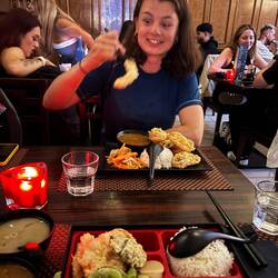 La tempura est tombée une seconde après la photo