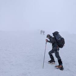 Hier ist kurz der Nebel reingezogen. Zuvor noch Sonnenschein