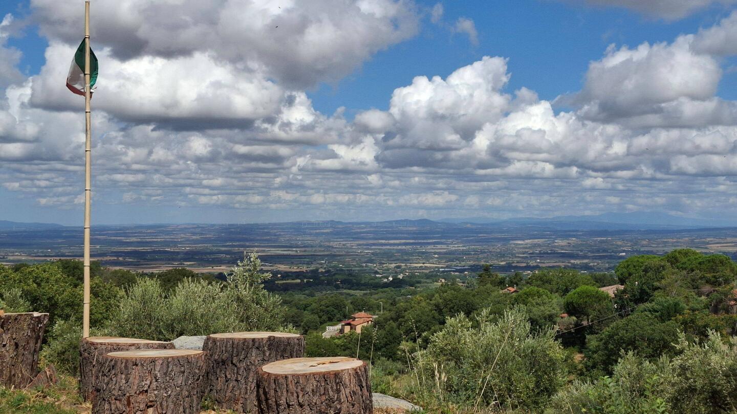 Het uitzicht van de dag. Fijne wolken.