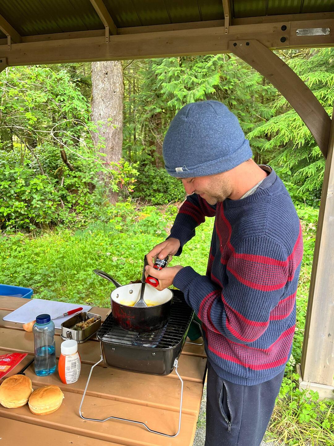 First cooking at the visitorcentre