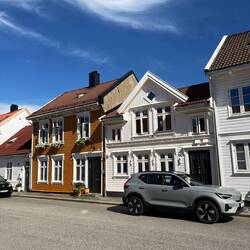 Norwegische Holzhäuser