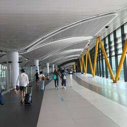 Can definitely get your steps up in this airport