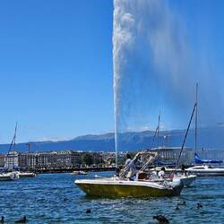 Jet d'eau, 140 Meter hoch