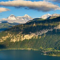 Three biggies in the Jungfrau Region of the Bernese Alps — L to R: Eiger, Mönch, Jungfrau.