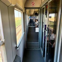 Impressionen während der Zugfahrt
