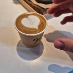 Espresso Macchiato mit Hafermilch