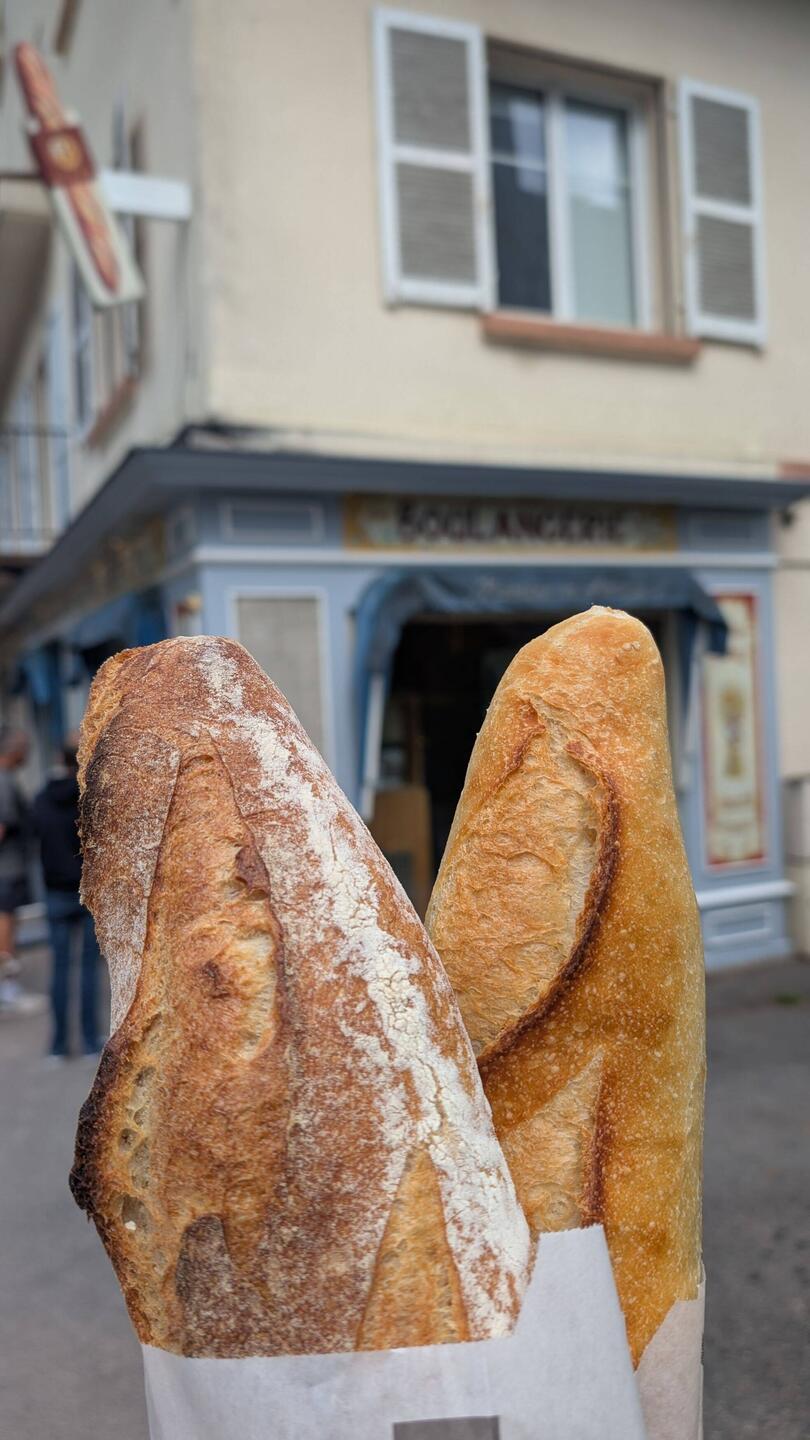 Baguette zum Frühstück