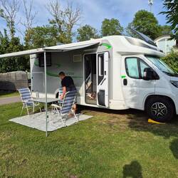 Unser Stellplatz auf dem Insel Campingplatz