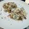 Artichoke in a cream sauce with bacon