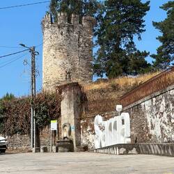 All that's left of Sarria's castle. The rest was sold off for building materials over the centuries.