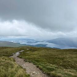 The hiking path we took up