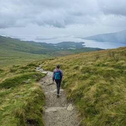 The storm lessened the further we got down the mountain