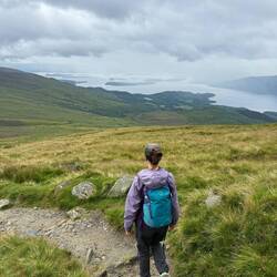 Headed back down after it started to rain