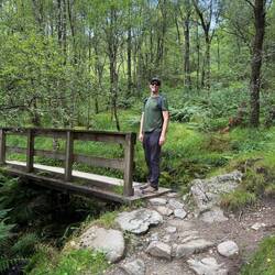 The start of the hike was forested