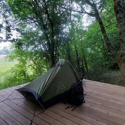 Trekkingplatz bei Kirf erreicht.