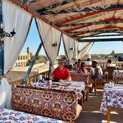 Wunderbares Restaurant "Terrassa" in Khiva (Chiwa)