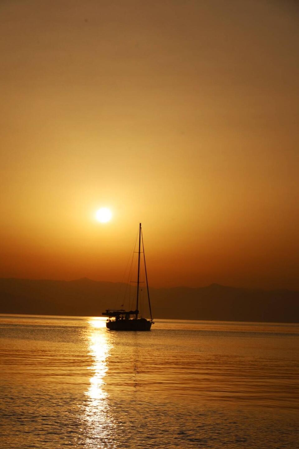Start im Sonnenaufgang
