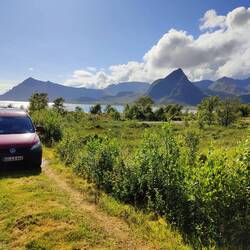 Schöner Schlafplatz auf dem Weg