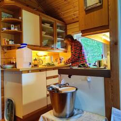 Auch ohne fließend Wasser ist alles wohl organisiert.