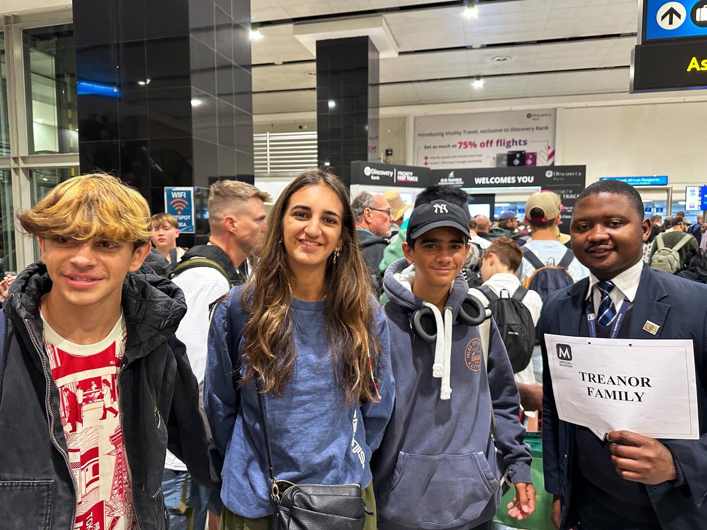Jo'berg airport greeting