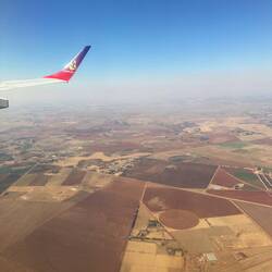 Flying towards Kruger