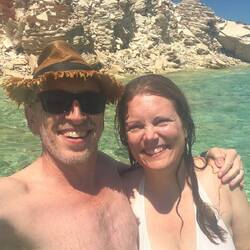 Me and Jess in the water