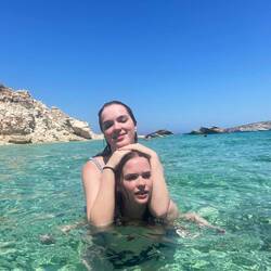 Ruby and Tate having fun