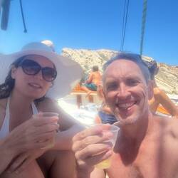 Some wine on the boat