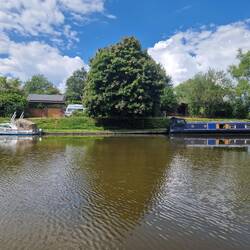 Another narrowboat; only the second we've seen!