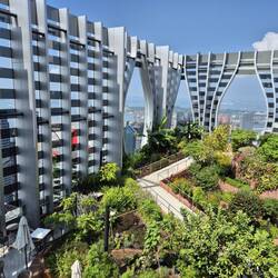 Die Dachterrasse unseres Hotels