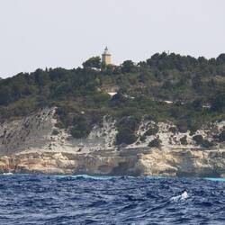 Der Leuchtturm von Lakka, wo wir waren