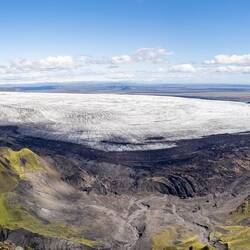Das Gletscherzunge des Kötlujökells