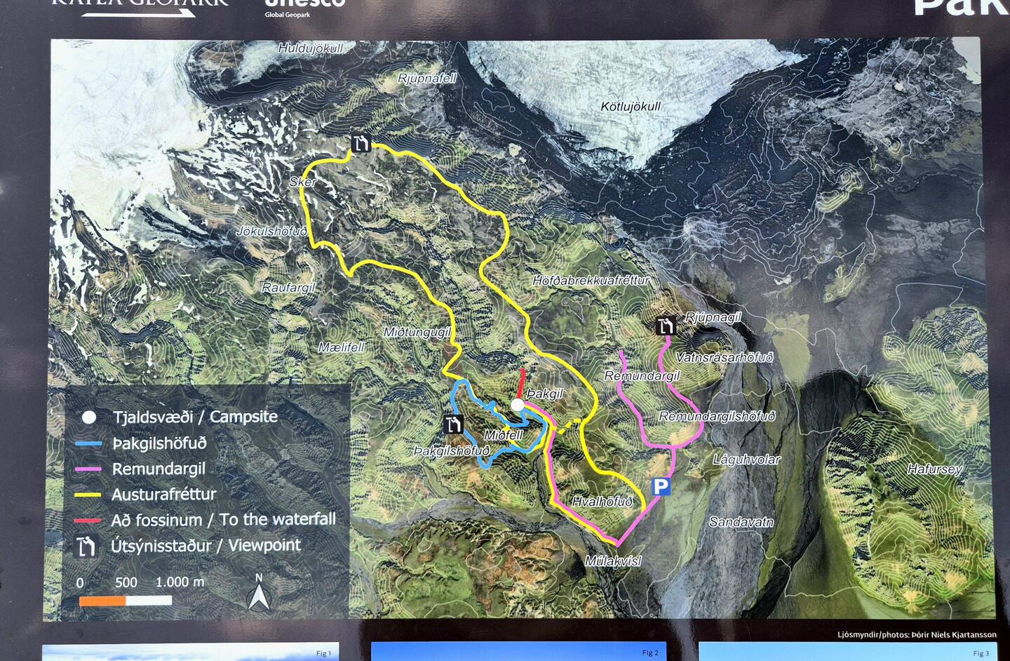 Heute steht mal die gelbe Route auf dem Programm