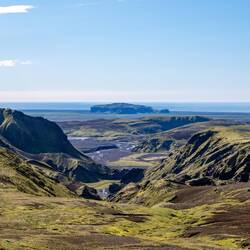 Blick zurück zum Meer