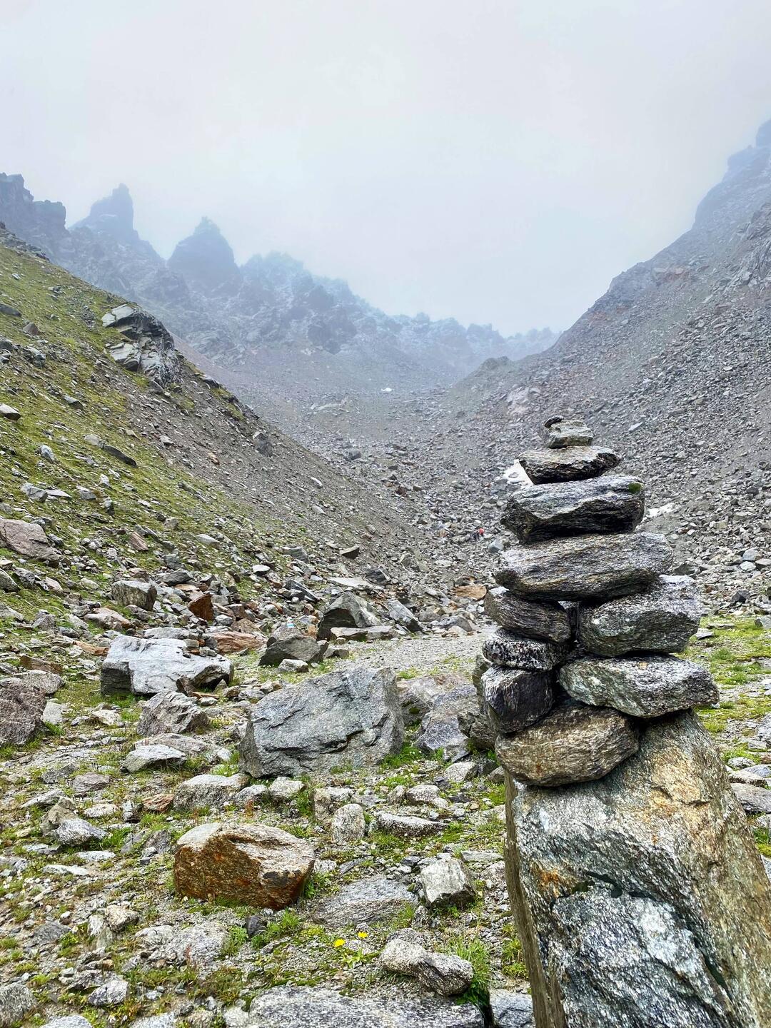 Anstieg auf das Platten Joch