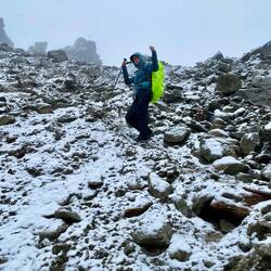 Was für ein Abenteuer: Bei Schneesturm durch die Alpen