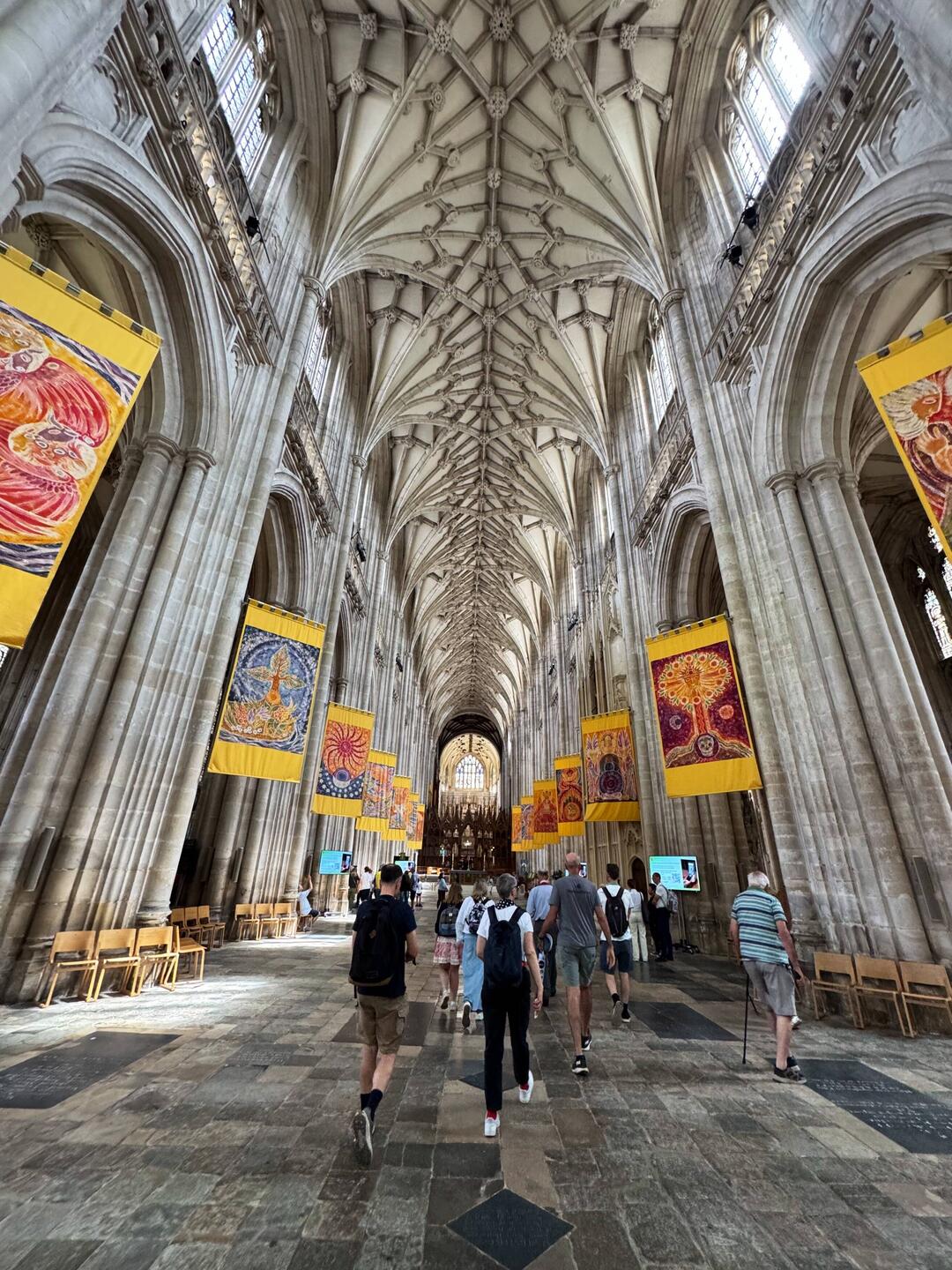 Main view down the longest nave of any medieval cathedral