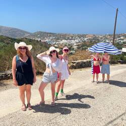 On the walk to the beach