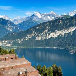 This evening we have reflections on Lake Thun — Beatenberg.
